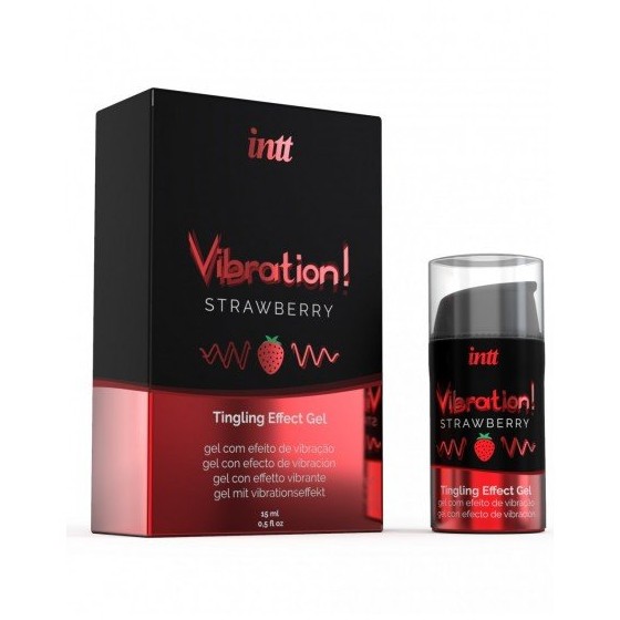 VIBRADOR LIQUIDO INTT MORANGO 15ML