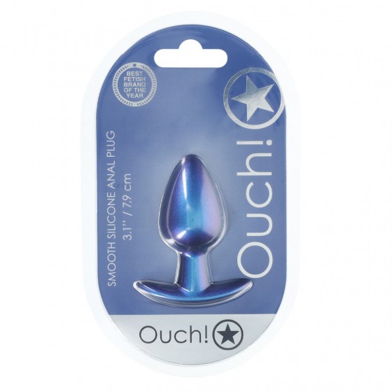 PLUG ANAL OUCH! SILICONE AZUL - M