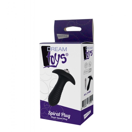PLUG DREAM TOYS SPIRAL C/VIBRAÇÃO