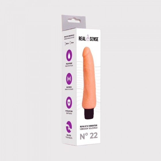 VIBRADOR REALÍSTICO REAL SENSE  N22 - 20 cm