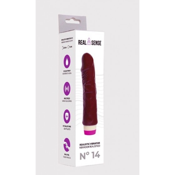 VIBRADOR REALÍSTICO REAL SENSE  N14 - 20 cm