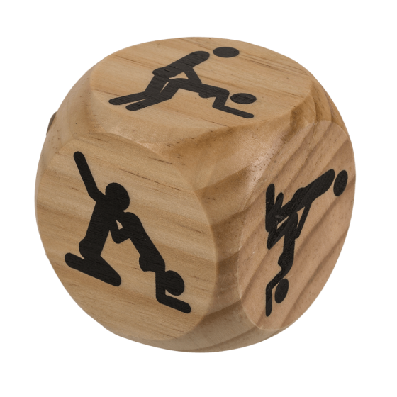 DADO KAMASUTRA MADEIRA  6x6 cm