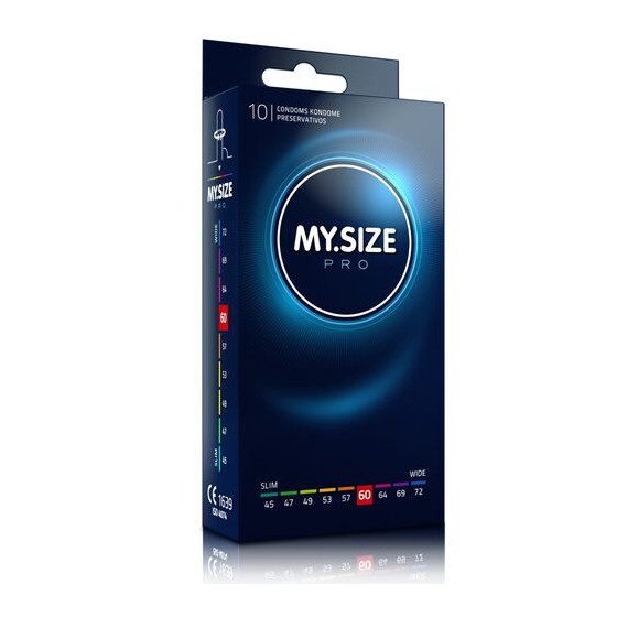 PRESERVATIVOS MYSIZE PRO 60 MM 10 UNIDADES