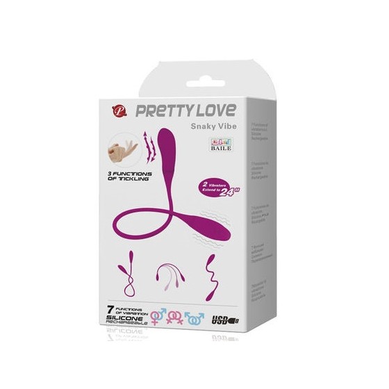 VIBRADOR/ESTIMULADOR PRETTY LOVE SMART SNAKY  7V + 3 TICKLING