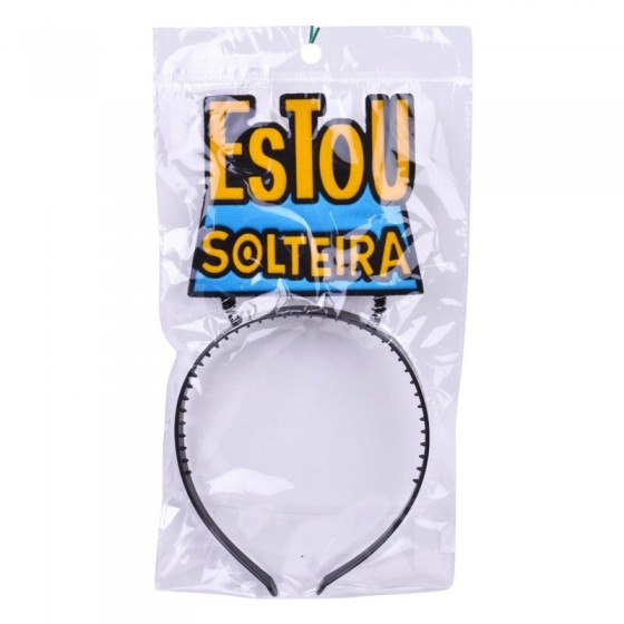 BANDOLETE "ESTOU SOLTEIRA" AZUL