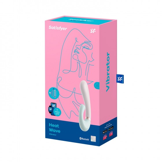 VIBRADOR HEAT WAVE COM APP SATISFYER USB VERDE