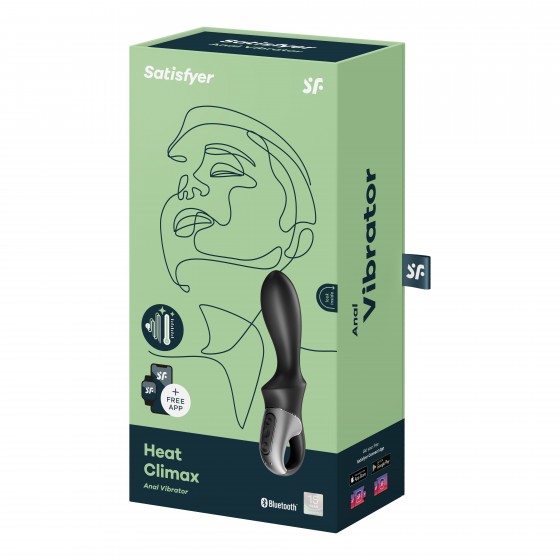 VIBRADOR HEAT CLIMAX COM APP SATISFYER PRETO