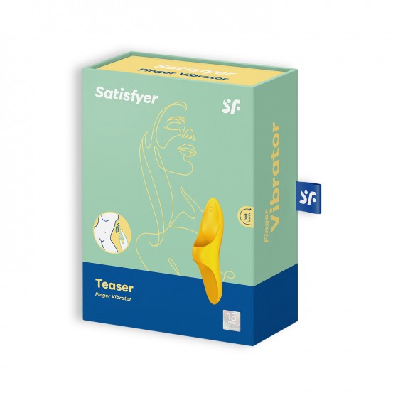 DEDEIRA VIBRADOR DE DEDO TEASER SATISFYER AMARELO