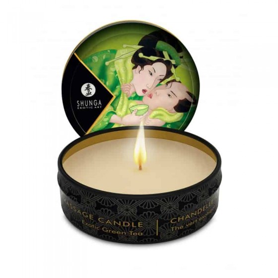VELA DE MASSAGEM AFRODISÍACA SHUNGA CHÁ VERDE 30ML