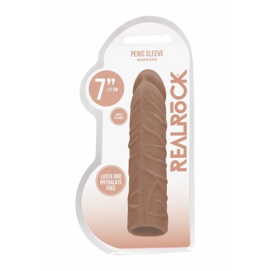 MANGA PENIS REALROCK 7" 17CM  MORENO