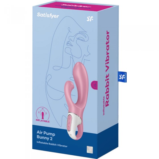 VIBRADOR SATISFYER  AIR PUMP BUNNY 2 ROSA