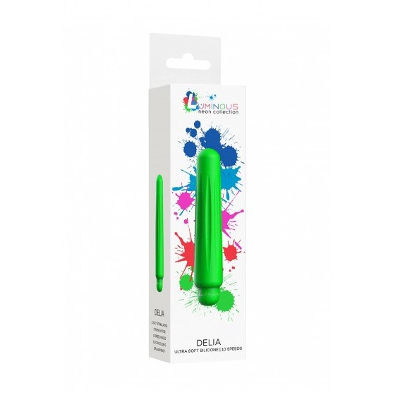 VIBRADOR /BALA DELIA 10 VEL. VERDE