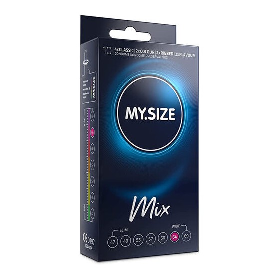 PRESERVATIVOS MYSIZE MIX 64...