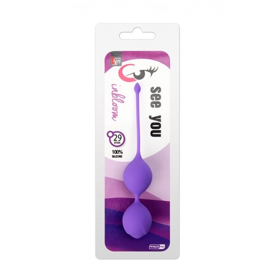 BOLAS VAGINAIS SEE YOU BLOOM SILIC. 2.9cm Roxo