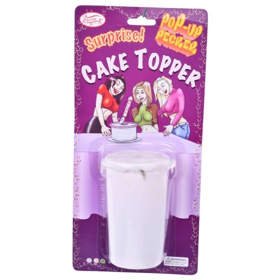 CAKE TOPPER SURPRESA PARA BOLO C/ PÉNIS