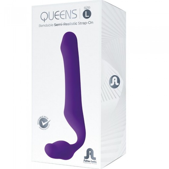 STRAP-ON ADRIEN LASTIC - QUEENS  FLEXÍVEL LILÁS TAMANHO L