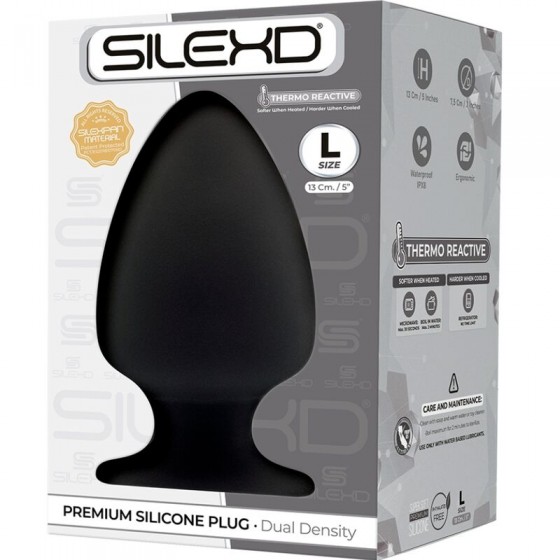 PLUG ANAL SILEXD - MODELO 1 SILICONE PREMIUM TERMOREATIVO  L