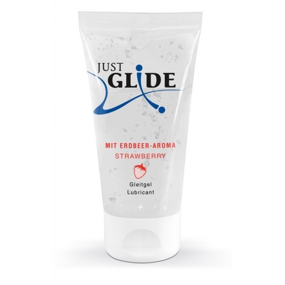 LUBRIFICANTE BASE ÁGUA JUST GLIDE MORANGO 50 ml