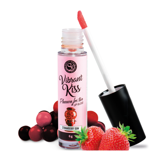 LIP GLOSS C/VIBRAÇÃO SECRETPLAY MORANGO