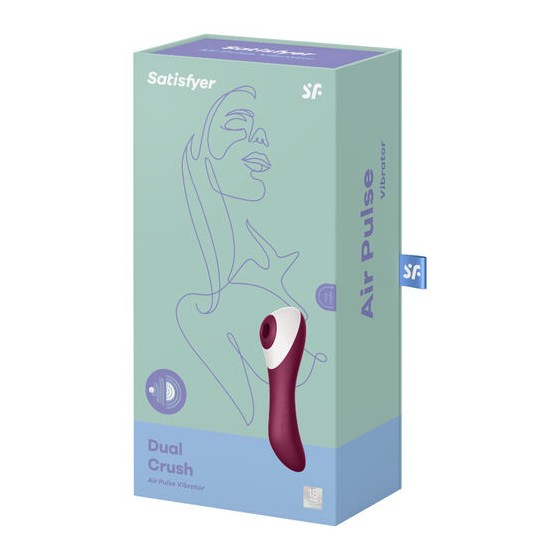 ESTIMULADOR E VIBRADOR SATISFYER - DUAL CRUSH USB