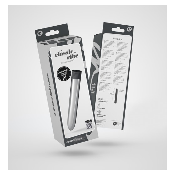 VIBRADOR CLASSIC VIBE CRUSHIOUS PRATEADO