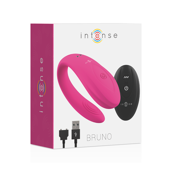 VIBRADOR CASAL INTENSE - BRUNO PARTNER  ROSA USB