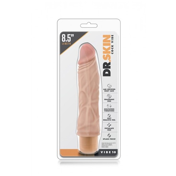 VIBRADOR DR. SKIN COCK VIBE 10