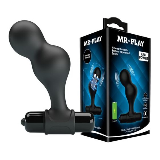 PLUG ANAL VIBRADOR MR PLAY DE SILICONE
