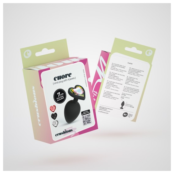 PLUG ANAL CUORE COM 4 JOIAS...