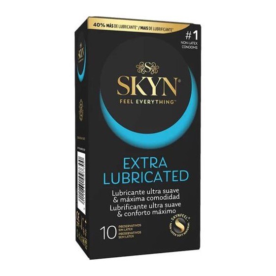 PRESERVATIVO EXTRA LUBRICADO SKIN  10 UNIDADES
