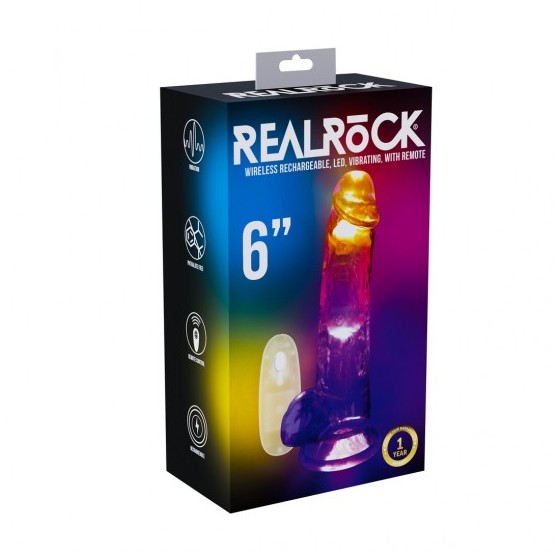 VIBRADOR LED REALROCK 6"