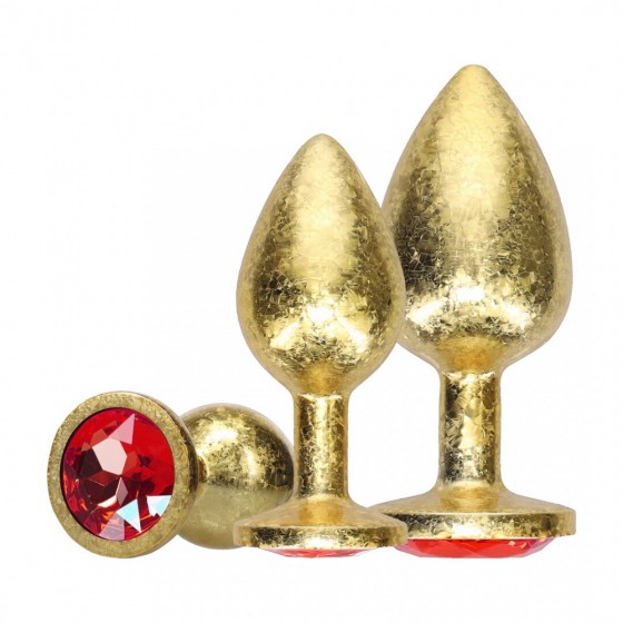KIT DE 3 PLUGS ANAIS EM METAL MILAN COLLECTION GOLD OUCH!