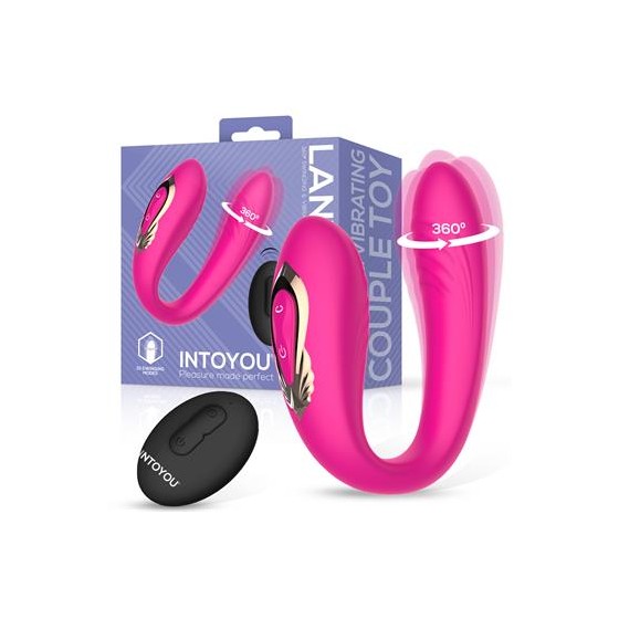 VIBRADOR CASAL INTOYOU LANTY C/COMANDO  360º USB