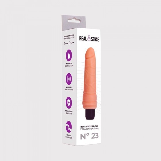 VIBRADOR REALÍSTICO REAL SENSE  N23 - 19 cm