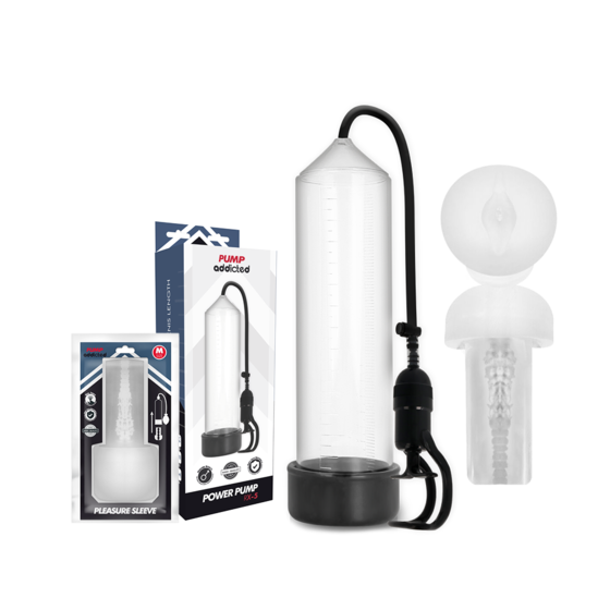 BOMBA PUMP ADDICTED - RX5 TRANSPARENTE C/ MASTURBADOR
